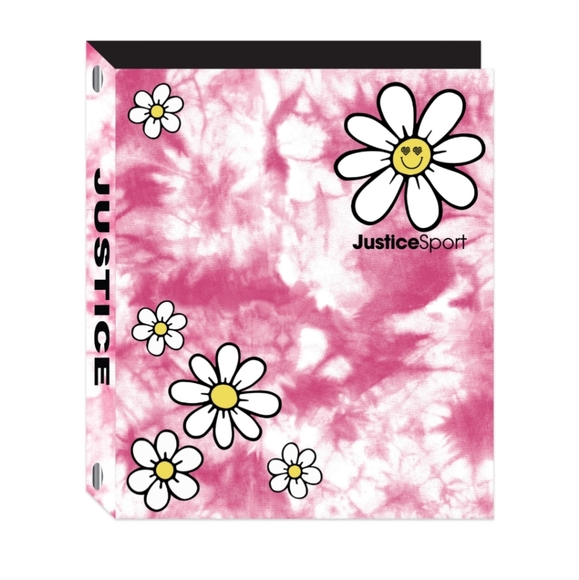 2 Justice Binder Bundle, 1" Binder, Notebook, Paper Pocket Folder - Picture 1 of 6